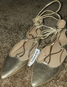 Old navy gold flats